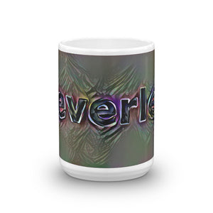 Beverley Mug Dark Rainbow 15oz front view