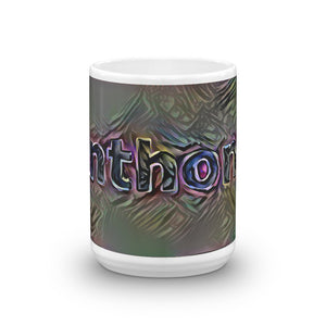 Anthony Mug Dark Rainbow 15oz front view