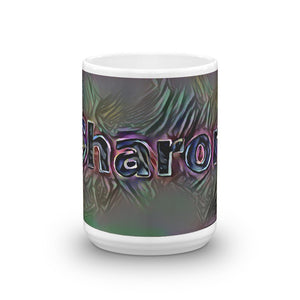 Sharon Mug Dark Rainbow 15oz front view