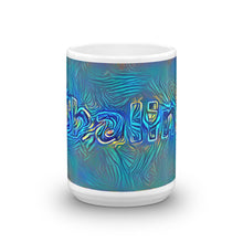 Load image into Gallery viewer, Shalini Mug Night Surfing 15oz front view