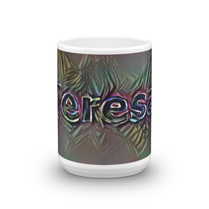 Teresa Mug Dark Rainbow 15oz front view