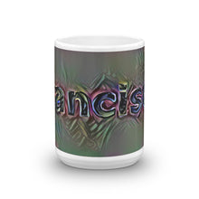 Load image into Gallery viewer, Francisco Mug Dark Rainbow 15oz front view