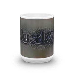 Huxley Mug Charcoal Pier 15oz front view