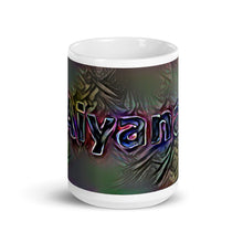 Load image into Gallery viewer, Aiyana Mug Dark Rainbow 15oz front view