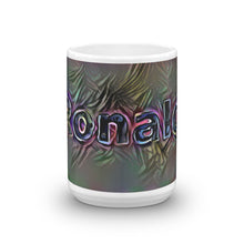 Load image into Gallery viewer, Ronald Mug Dark Rainbow 15oz front view