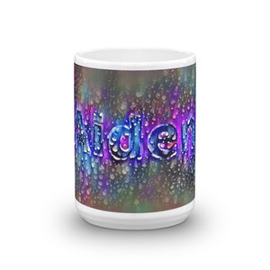 Aiden Mug Wounded Pluviophile 15oz front view