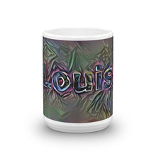 Load image into Gallery viewer, Louis Mug Dark Rainbow 15oz front view