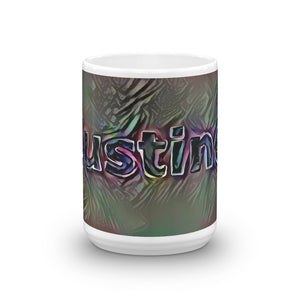 Justine Mug Dark Rainbow 15oz front view