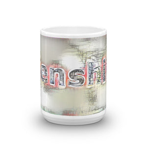 Tenshin Mug Ink City Dream 15oz front view