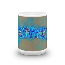 Load image into Gallery viewer, Jeffrey Mug Night Surfing 15oz front view