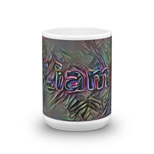 Load image into Gallery viewer, Liam Mug Dark Rainbow 15oz front view
