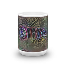 Load image into Gallery viewer, Ollie Mug Dark Rainbow 15oz front view