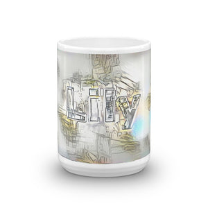 Lily Mug Victorian Fission 15oz front view