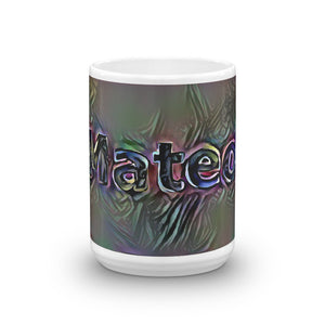 Mateo Mug Dark Rainbow 15oz front view