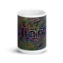 Load image into Gallery viewer, Aliana Mug Dark Rainbow 15oz front view