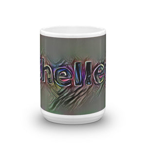 Shelley Mug Dark Rainbow 15oz front view