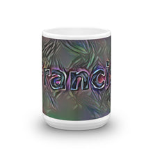 Load image into Gallery viewer, Francis Mug Dark Rainbow 15oz front view