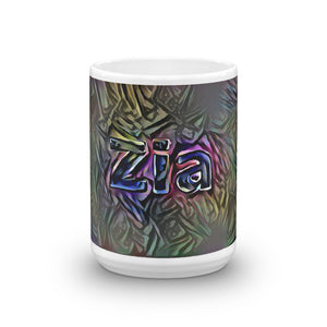 Zia Mug Dark Rainbow 15oz front view