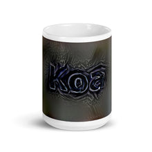 Load image into Gallery viewer, Koa Mug Charcoal Pier 15oz front view