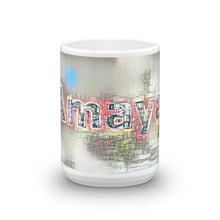 Load image into Gallery viewer, Amaya Mug Ink City Dream 15oz front view