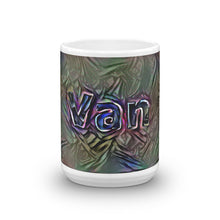 Load image into Gallery viewer, Van Mug Dark Rainbow 15oz front view