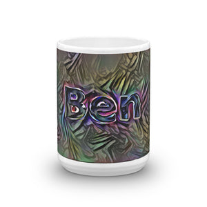 Ben Mug Dark Rainbow 15oz front view