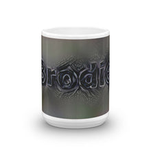 Load image into Gallery viewer, Brodie Mug Charcoal Pier 15oz front view