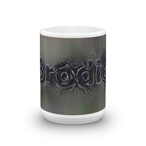 Brodie Mug Charcoal Pier 15oz front view