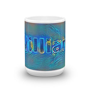 William Mug Night Surfing 15oz front view