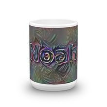 Load image into Gallery viewer, Noah Mug Dark Rainbow 15oz front view