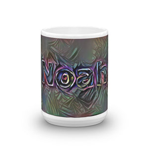 Noah Mug Dark Rainbow 15oz front view