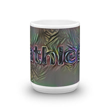 Load image into Gallery viewer, Kathleen Mug Dark Rainbow 15oz front view