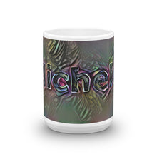 Load image into Gallery viewer, Michele Mug Dark Rainbow 15oz front view
