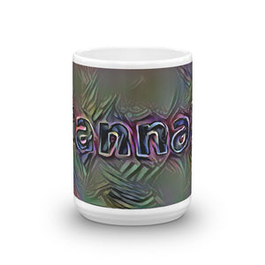 Hannah Mug Dark Rainbow 15oz front view