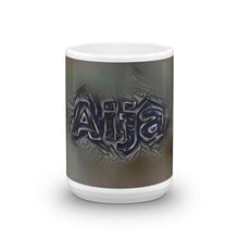 Load image into Gallery viewer, Aija Mug Charcoal Pier 15oz front view