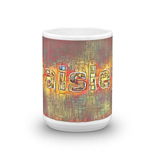 Load image into Gallery viewer, Paisley Mug Transdimensional Caveman 15oz front view