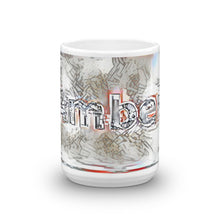 Load image into Gallery viewer, Amber Mug Frozen City 15oz front view