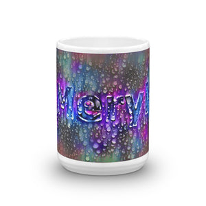 Meryl Mug Wounded Pluviophile 15oz front view