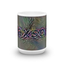 Load image into Gallery viewer, Jaxson Mug Dark Rainbow 15oz front view