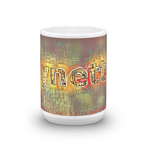 Lynette Mug Transdimensional Caveman 15oz front view