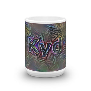 Kyd Mug Dark Rainbow 15oz front view