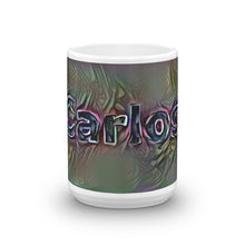 Load image into Gallery viewer, Carlos Mug Dark Rainbow 15oz front view