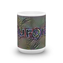 Load image into Gallery viewer, Aurora Mug Dark Rainbow 15oz front view