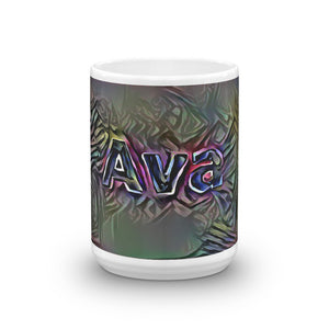 Ava Mug Dark Rainbow 15oz front view