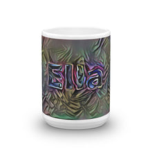 Load image into Gallery viewer, Ella Mug Dark Rainbow 15oz front view