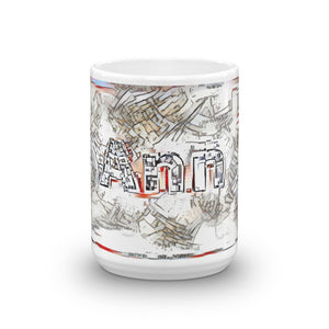 Ann Mug Frozen City 15oz front view