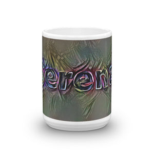 Serena Mug Dark Rainbow 15oz front view
