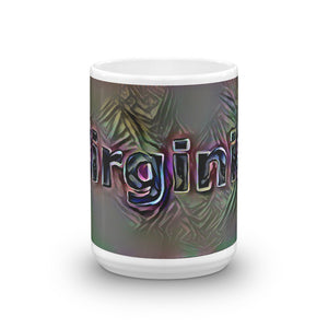 Virginia Mug Dark Rainbow 15oz front view