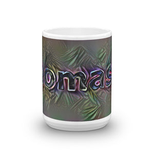 Thomasin Mug Dark Rainbow 15oz front view