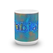 Load image into Gallery viewer, Fabian Mug Night Surfing 15oz front view